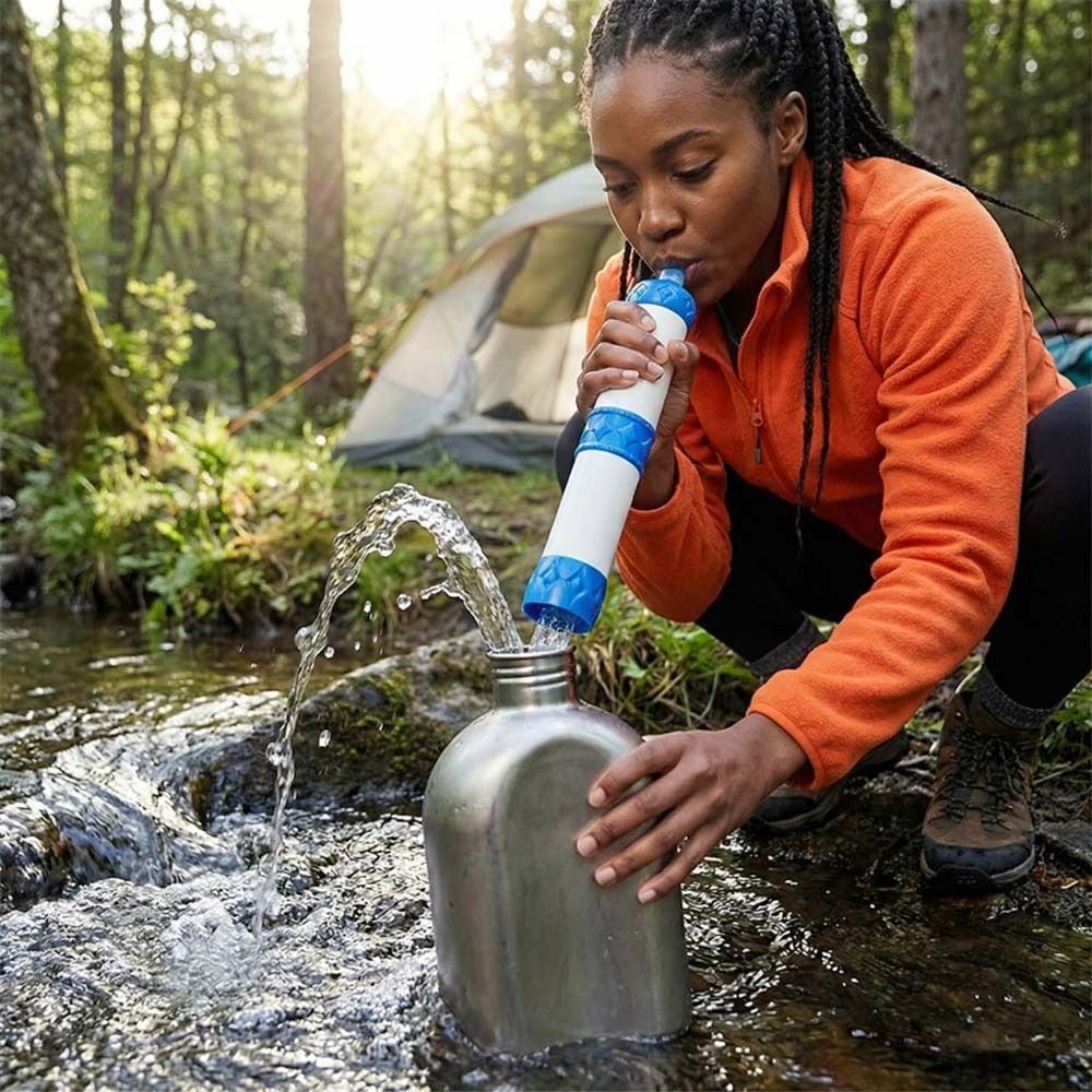 Water Purification Straw - ミニミニ浄水ストロー、直接飲用可能な浄水ストロー、サバイバル用飲料水フィルターストロー