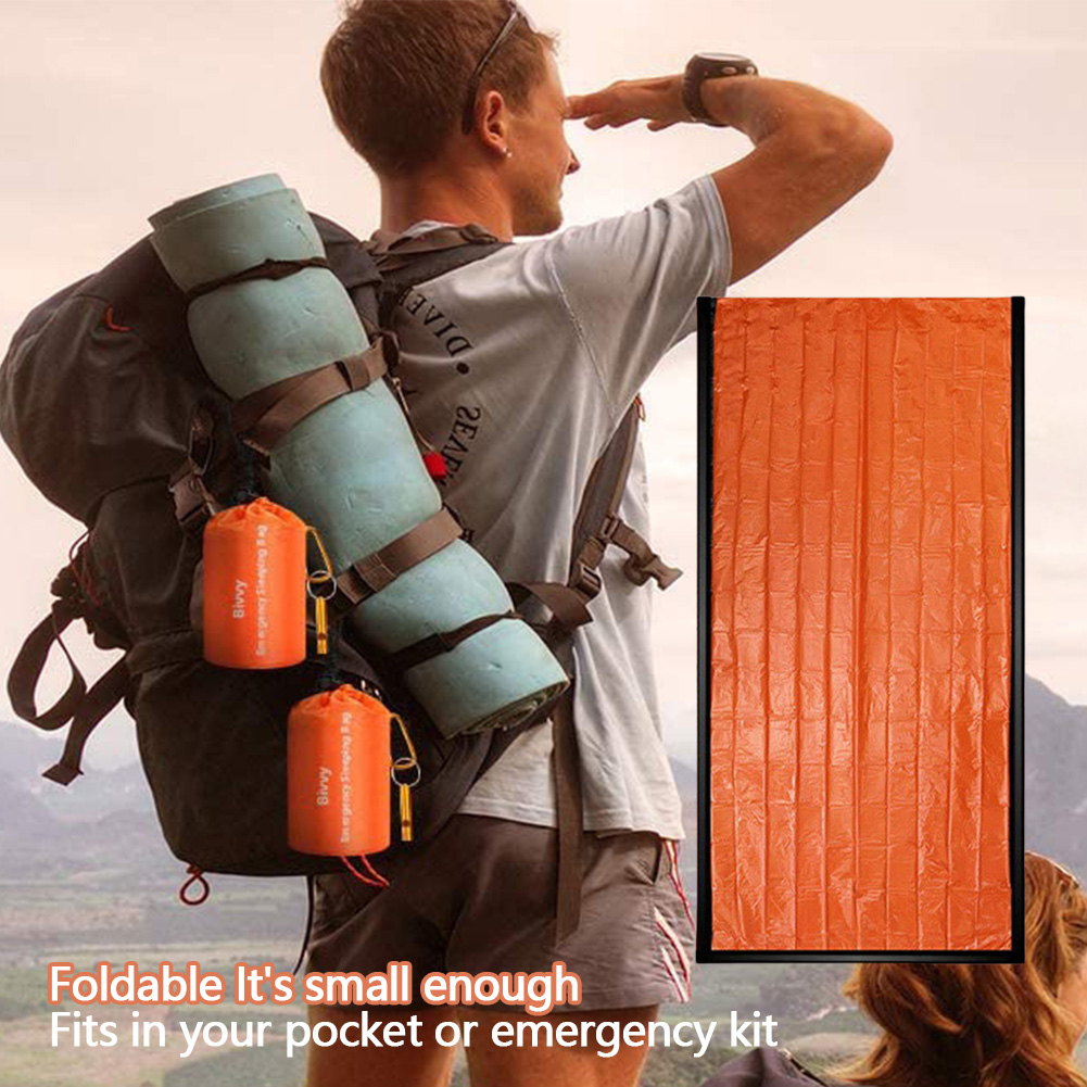 緊急用防水保温寝袋、サバイバルビビーサック、キャンプ、ハイキ - Bivy Bag Emergency のレビューと価格