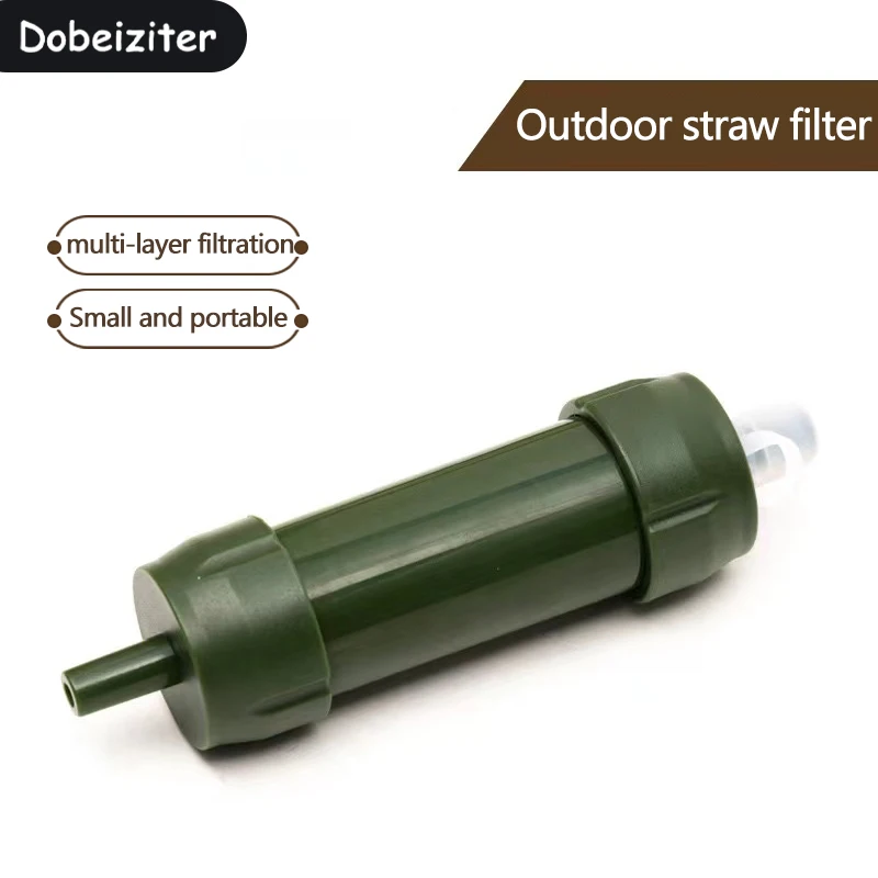 ミニ浄水フィルターストロー ポータブル アウトドア 緊急浄水 - Water Purification Straw のレビューと価格