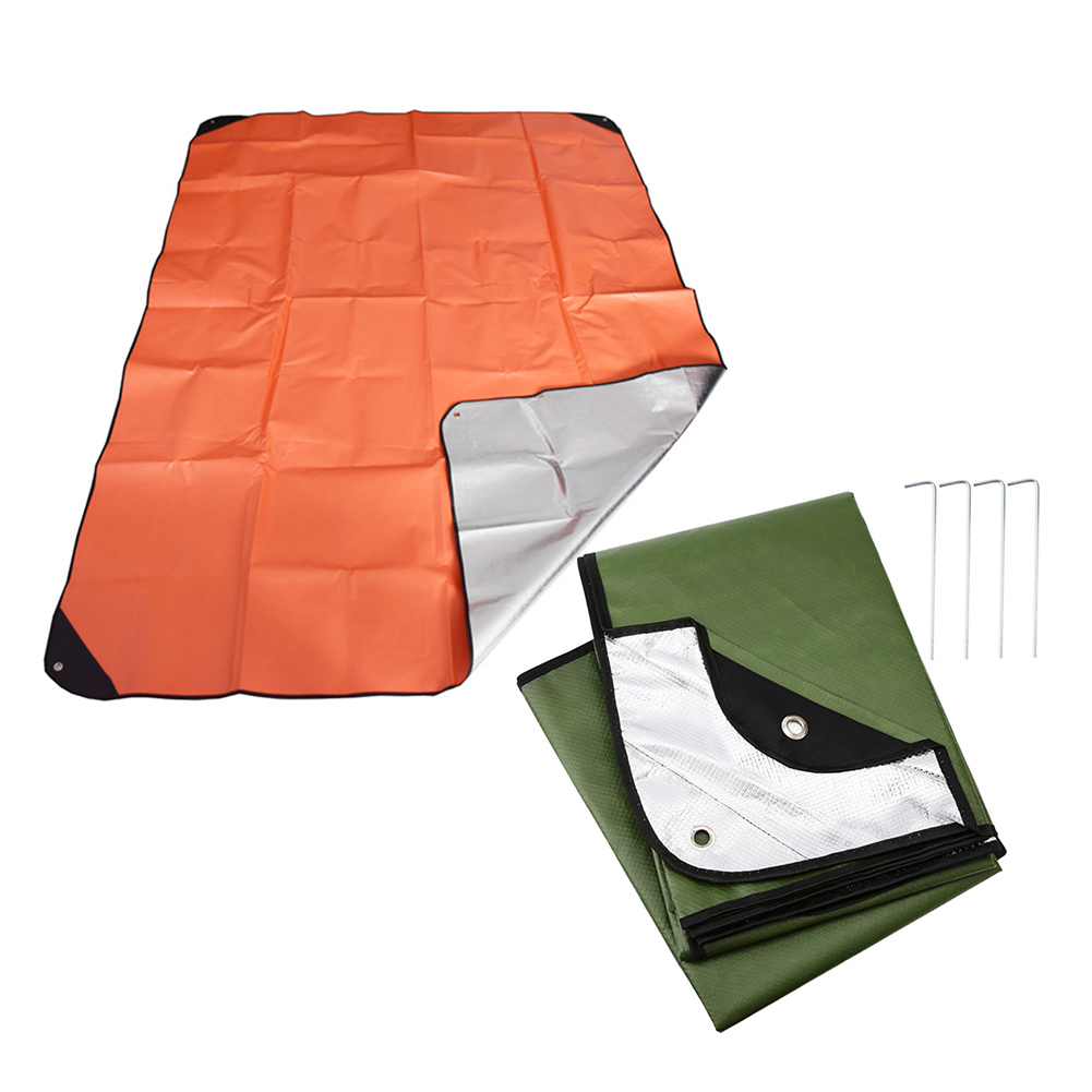 1pc アウトドアキャンプサバイバルブランケット断熱熱反射タ - Survival Blanket Reflective のレビューと価格