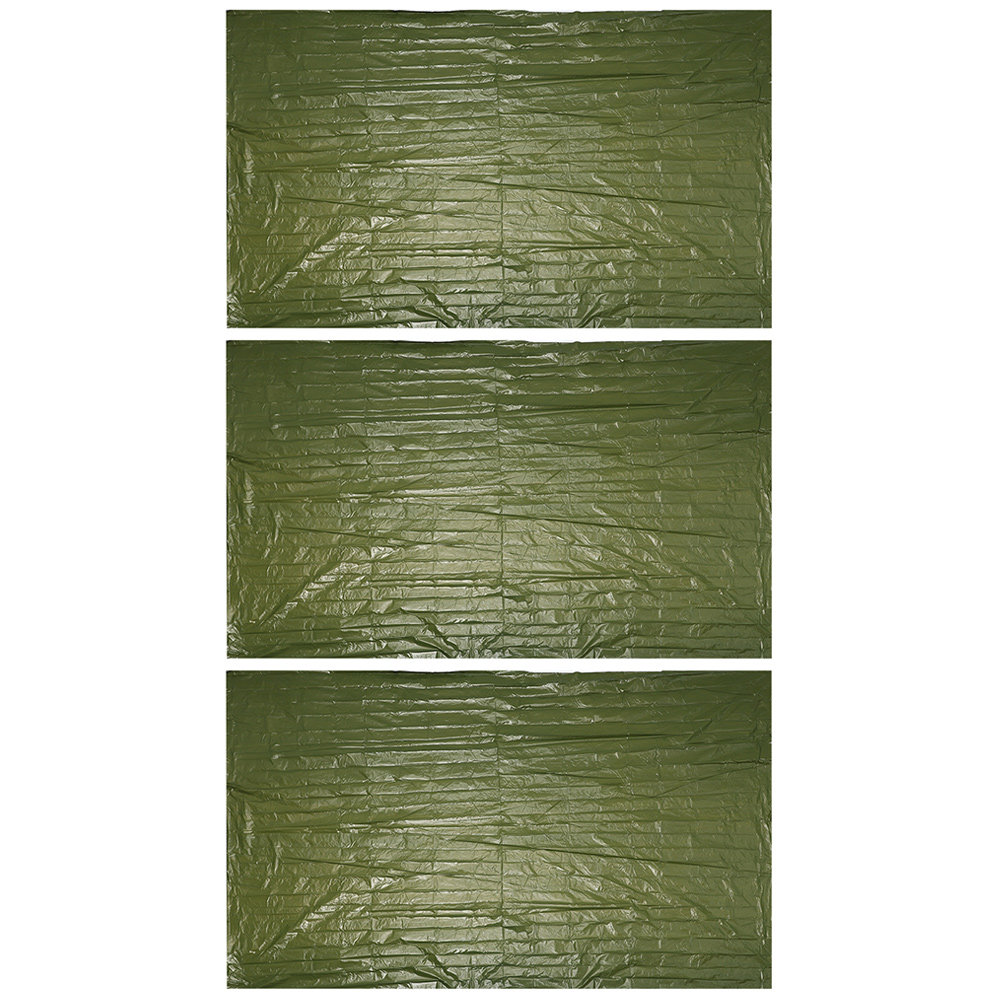 3枚組 アウトドア用緊急ブランケット アルミ製サバイバル断熱 - Survival Blanket Reflective のレビューと価格