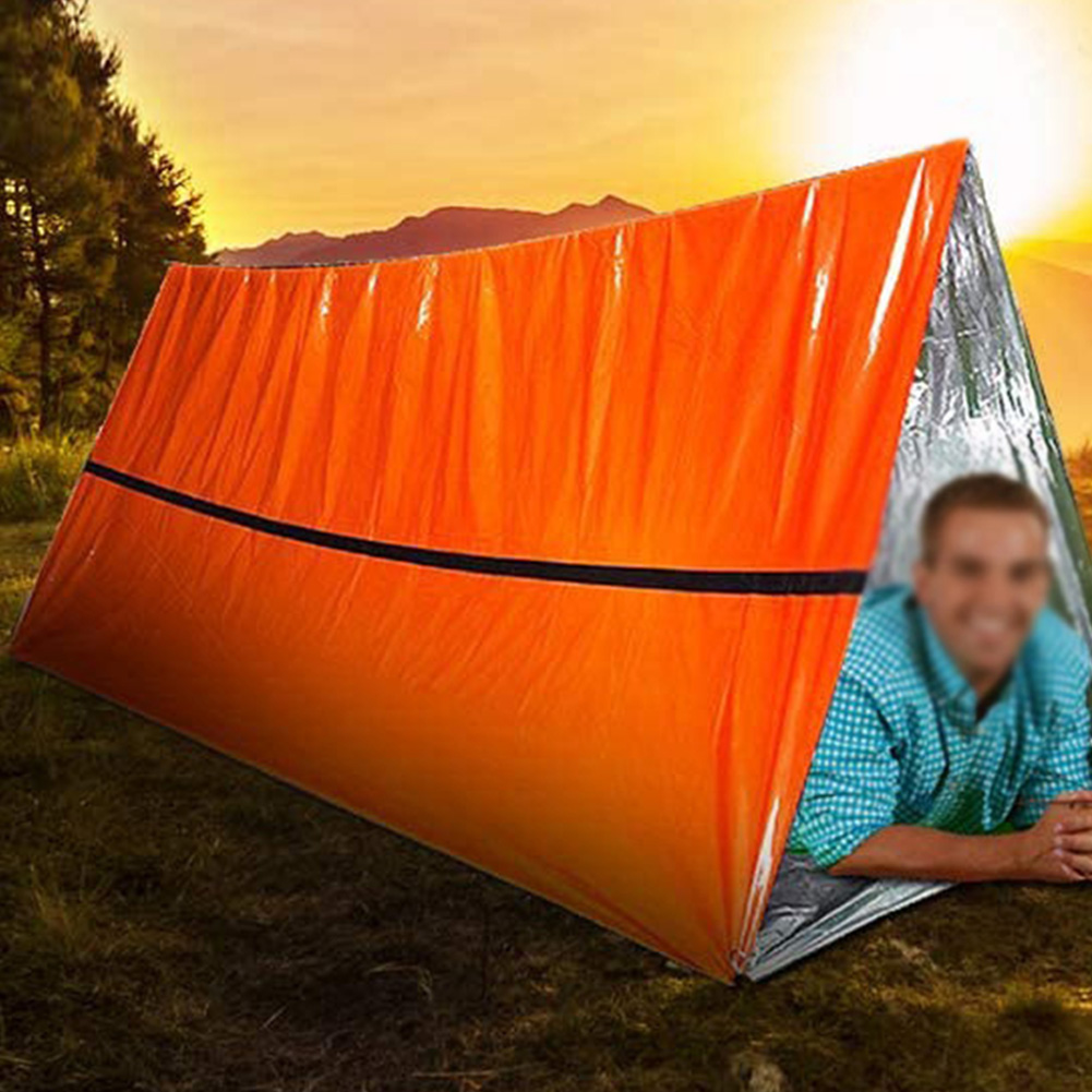 緊急用寝袋 防水 ポータブルブランケット サバイバル寝袋 サ - Bivy Bag Emergency のレビューと価格