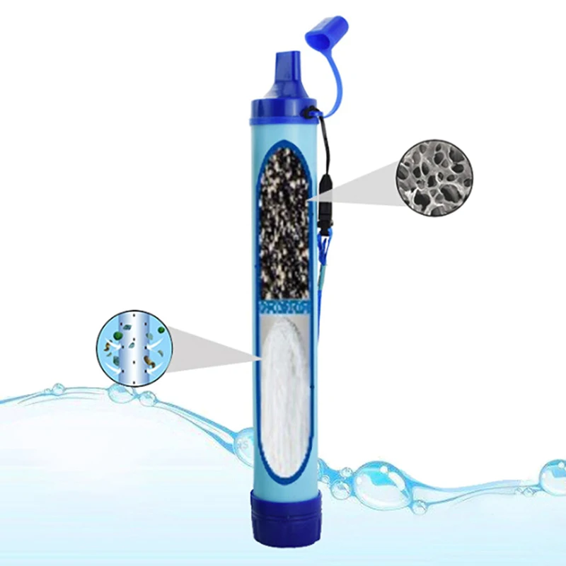 屋外ミニ浄水器ストローキャンプ浄化ポータブルハイキング浄水器 - Water Purification Straw のレビューと価格